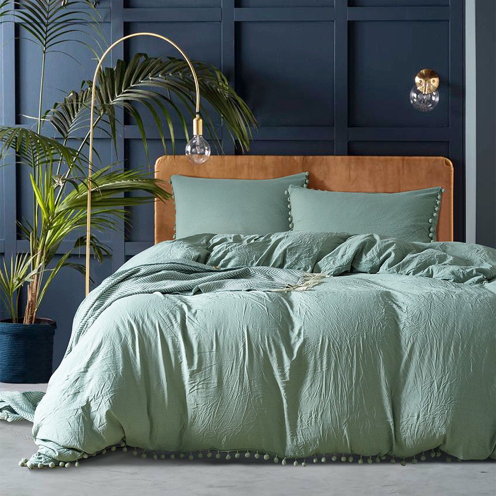 зелено спално бельо